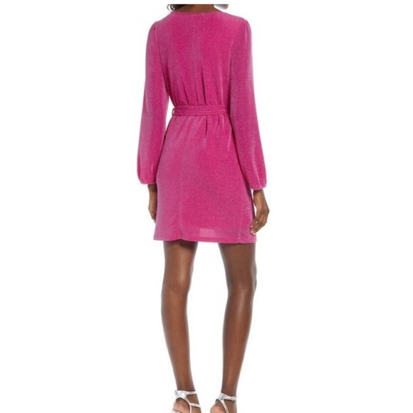 Fraiche by J Bling Long Sleeve Minidress Pink - Small - NWT. Nordstrom - Picture 6 of 6